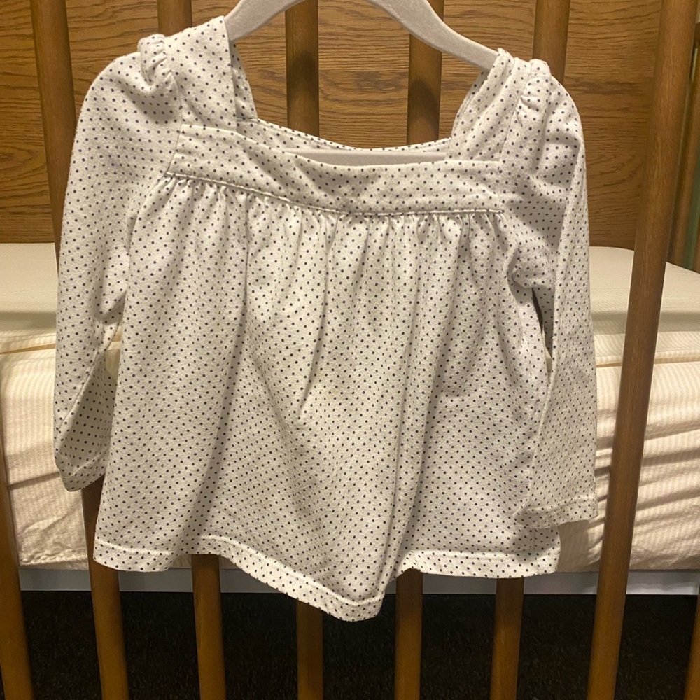 Gap - White Polka Dot Kids Shirt